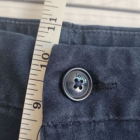 Lee Modern Series Curvy Fit Navy Casual Pants Womens Plus Size 22S - Picture 13 of 14